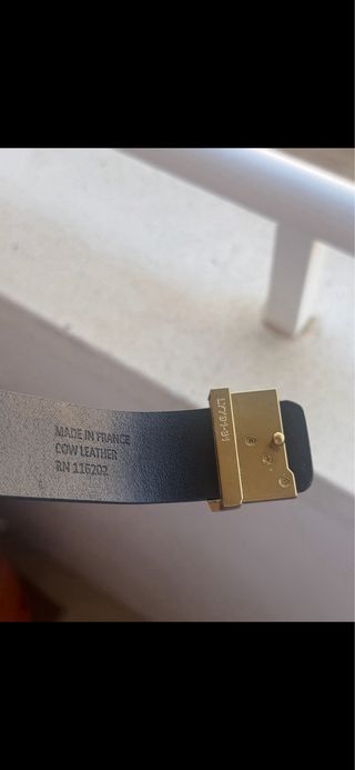 Cinturón Zadig & Voltaire Negro Hebilla Dorada