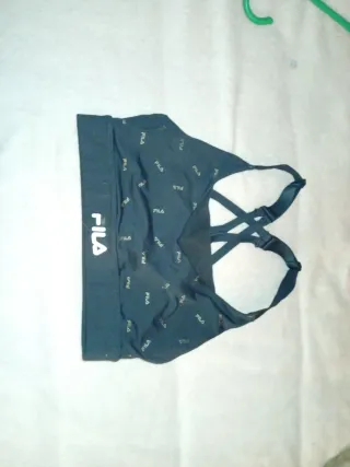 Top deportivo Fila niña negro talla S