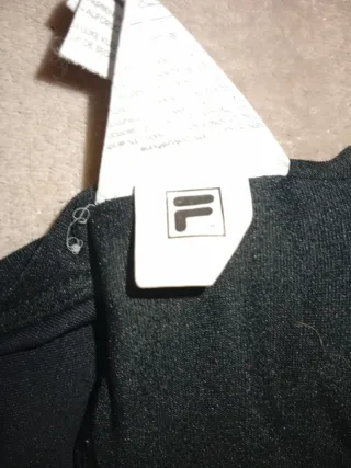 Top deportivo Fila niña negro talla S