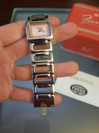 Reloj Fossil Acero y Rosa nuevo