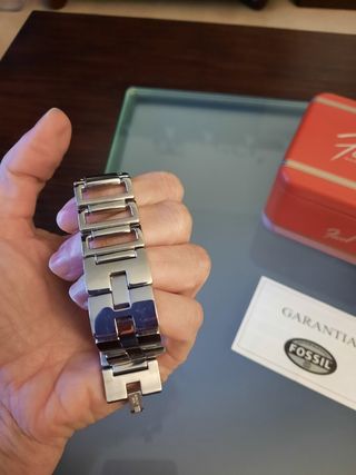Reloj Fossil Acero y Rosa nuevo