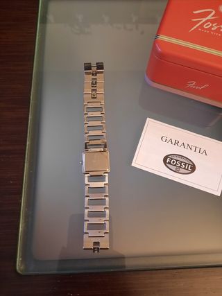 Reloj Fossil Acero y Rosa nuevo