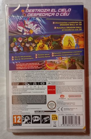 Dragon Ball Sparking Zero Switch Precintado ES