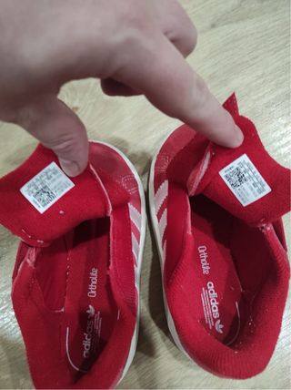 Adidas Campus Vermelho Tamanho 26 e 1/3