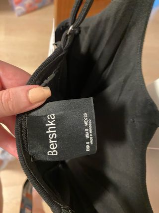 Vestido negro tirantes corsé