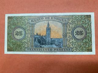 Billete 25 Pesetas Banco de España 1938