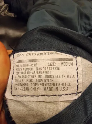 Giacca Alpha Industries Arancione Nera