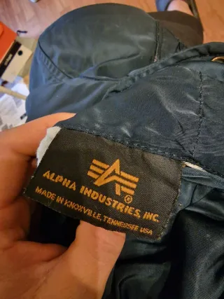 Giacca Alpha Industries Arancione Nera