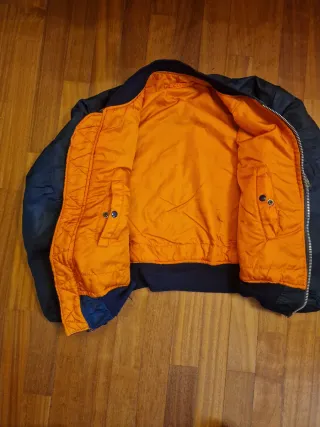 Giacca Alpha Industries Arancione Nera