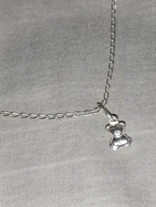 Cadena de plata 925 con osito de colgante
