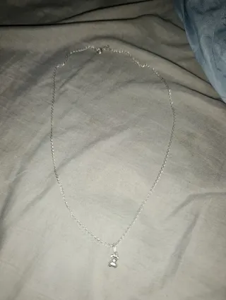 Cadena de plata 925 con osito de colgante