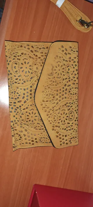 Bolso de mano Misako amarillo mostaza