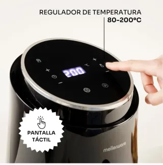 Freidora de aire Mellerware negra