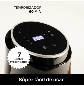 Freidora de aire Mellerware negra