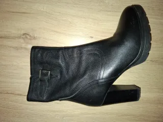 Botines piel negros tacón plataforma talla 41