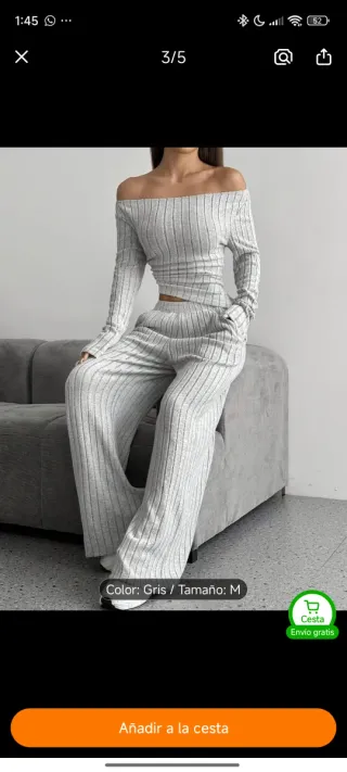 Conjunto de manga gris oscuro