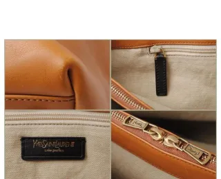 Borsa Yves Saint Laurent in pelle marrone