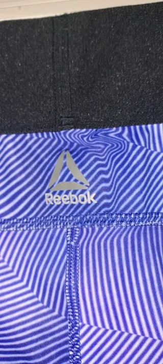 Reebok Leggings Largos Azul/Blanco T.XS