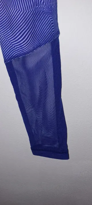 Reebok Leggings Largos Azul/Blanco T.XS