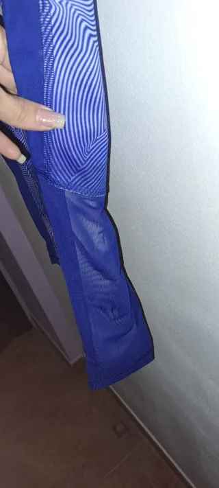 Reebok Leggings Largos Azul/Blanco T.XS