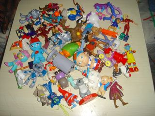 Lote figura plastico Burger King McDonalds y otras