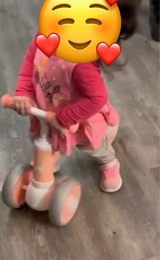 Bici de equilibrio infantil rosa
