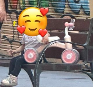 Bici de equilibrio infantil rosa