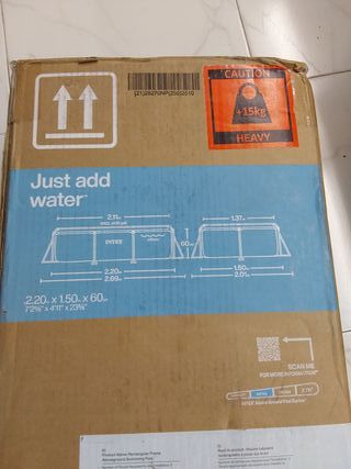 Intex 28270NP Small Frame - Piscina Desmontable, 220 x 150 x 60 cm, 1.662 litros, Color Azul