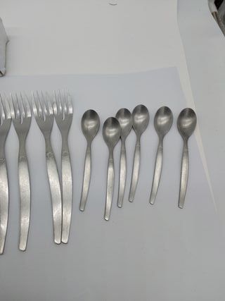 Lou Laguiole 24 Cubiertos de Mesa para 6 Personas, Acero Inoxidable Vintage