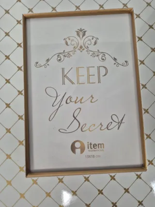 2 Marcos Fotos Madera Esmaltada Blanco y Dorado