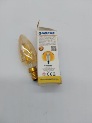 Velamp Bombilla de filamento LED, Olive C35, 6W / 806lm, base E14, 4000K
