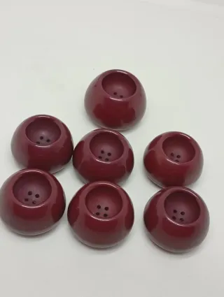 Set 7 Bottoni Vintage  Originale Anni 80 Bombati