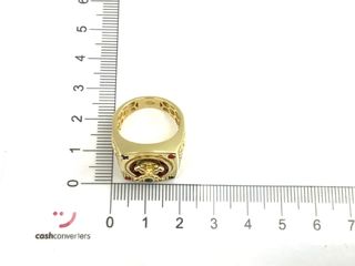sello oro 18k con circonita t. 13 (16,88 mm)