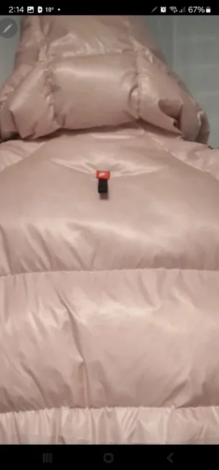 Abrigo Nike rosa y negro