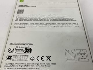 apple iphone 17 pro 512gb