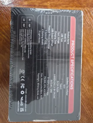 Inflador Neumáticos CXY TC17 Portátil