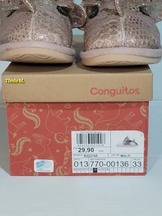 Sneakers da casa Conguitos per bambina con glitter