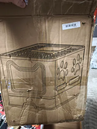 Caixa de Areia Gatos Limpeza Fácil