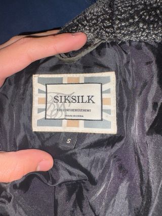 Chaqueta SikSilk Talla S Verde