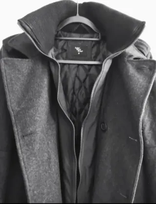 Abrigo Primark Hombre Talla S NEGRO