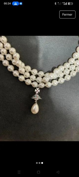 Collar Vivienne Westwood perlas