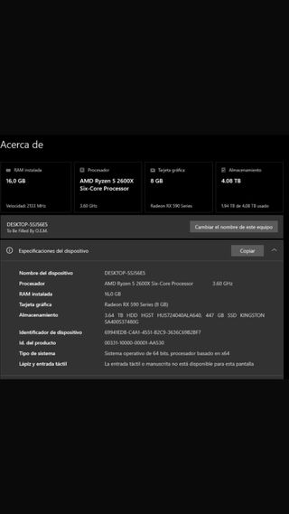 PC Gaming completo precio negociable