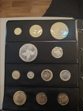 9 Monedas Juan Carlos I 1989