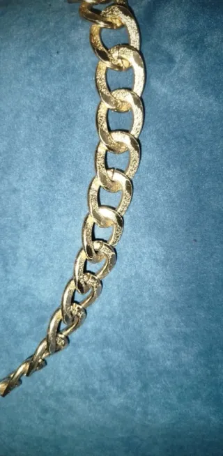 Collar imitación oro eslabones grandes