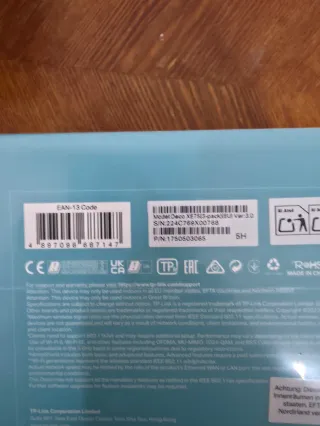 TP-Link Deco XE75 AXE5400 WiFi 6E PACK 3