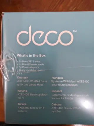 TP-Link Deco XE75 AXE5400 WiFi 6E PACK 3