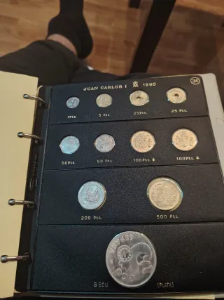 11 Monedas Juan Carlos I 1990.