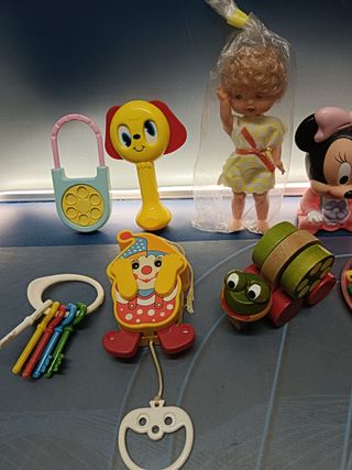 Lote de 9 giocattoli per bambini vintage