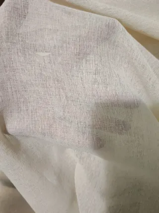 Juego de cortinas y cortinones beige