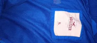 Chaqueta Hollister Azul con Capucha